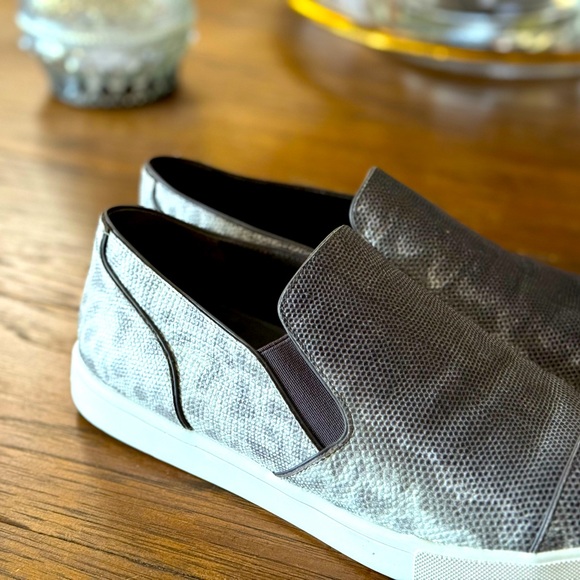 Vince sneaker gray leather - Picture 4 of 5